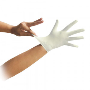 ERWAN™ Latex Premium Protection Examination Gloves, 100 Pieces White Powdered