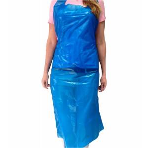 Disposable Polyethylene Blue Apron